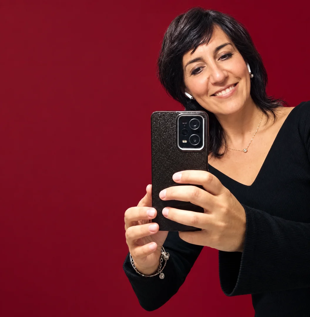 Susanna che si scatta un selfie
